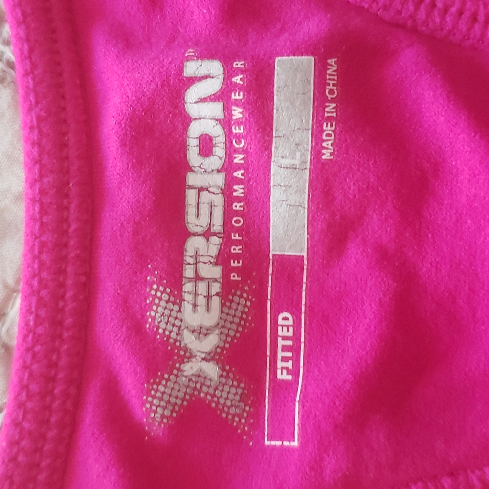 Hot pink L not padded sports bra xersion - Picture 2 of 5